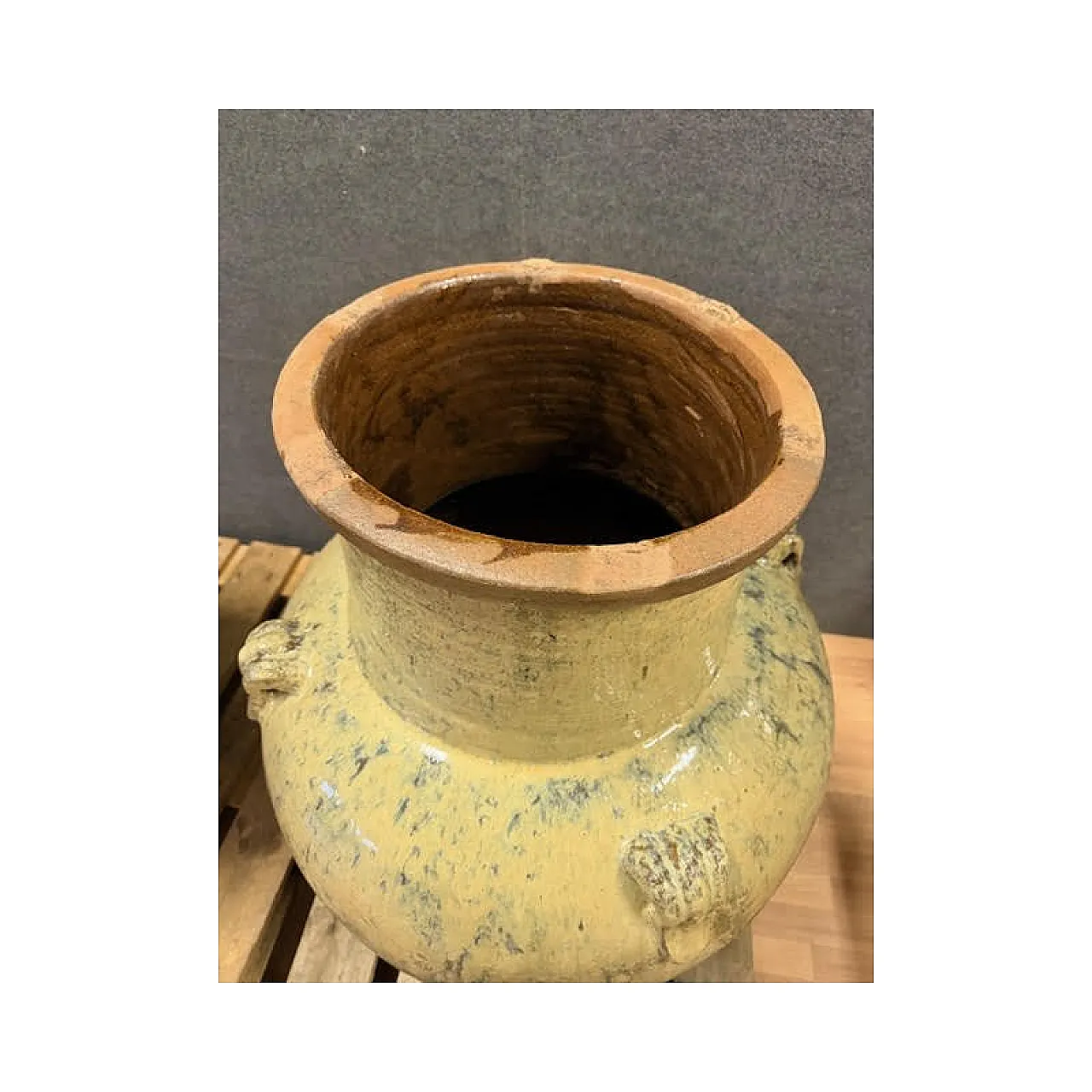 Pair of glazed terracotta orcs, 20th century 19