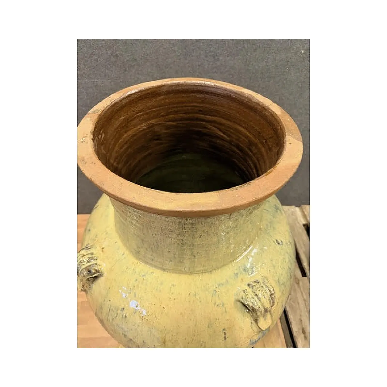 Pair of glazed terracotta orcs, 20th century 21