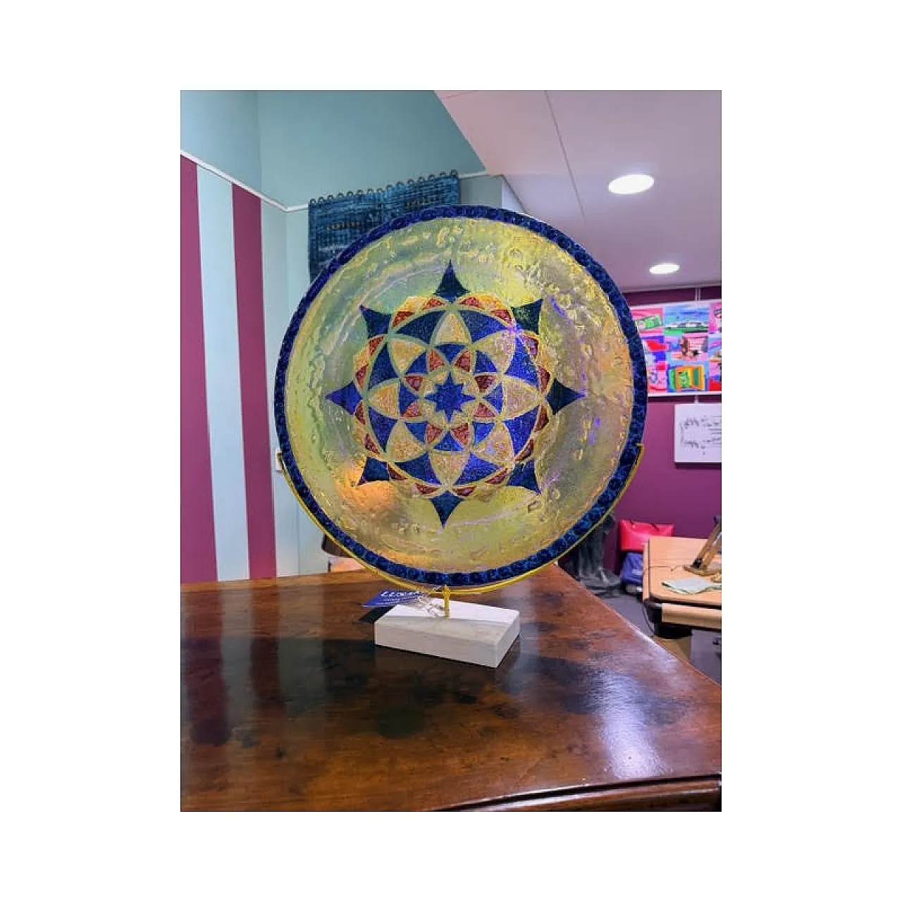 Murano glass parade plate, 1950s 3