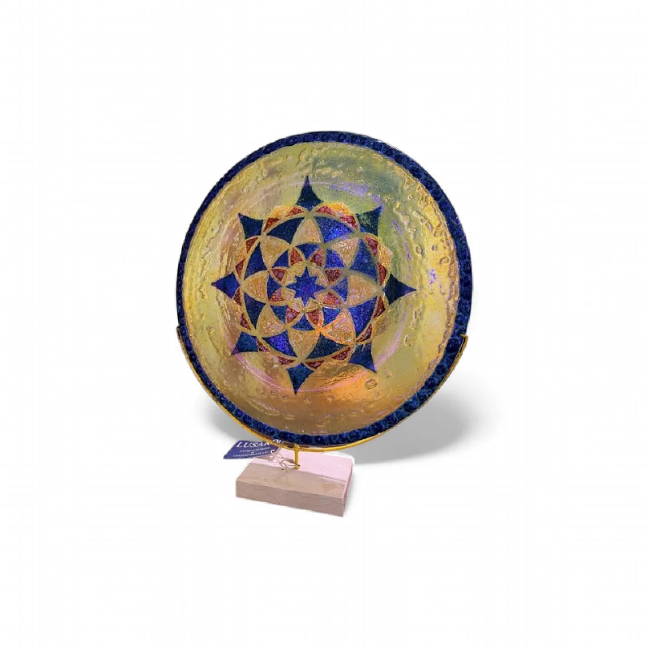 Murano glass parade plate, 1950s 5