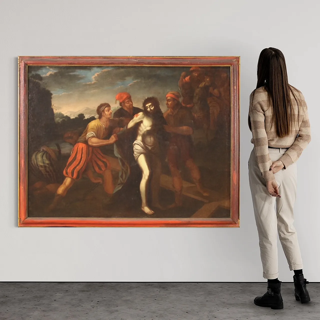 Italian painting Passion of Christ, 17th century 1