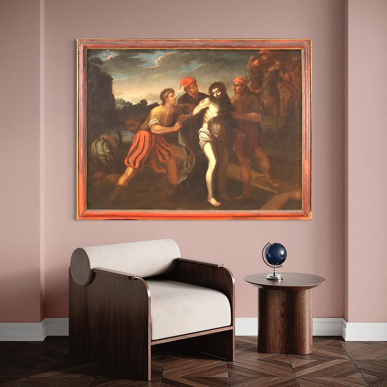 Italian painting Passion of Christ, 17th century 2