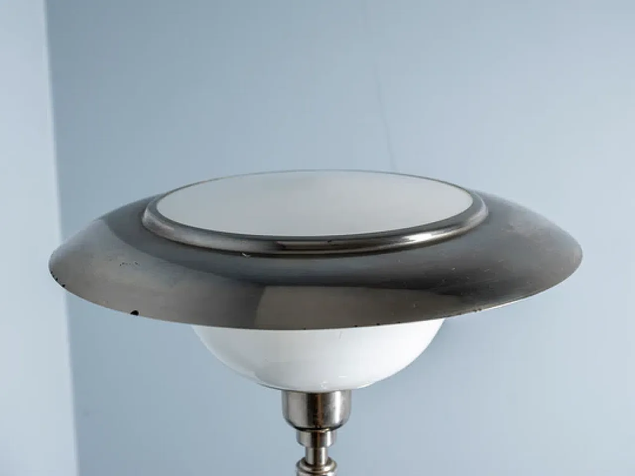 Lampada da tavolo Art Déco con vetro opalino, anni '30 6