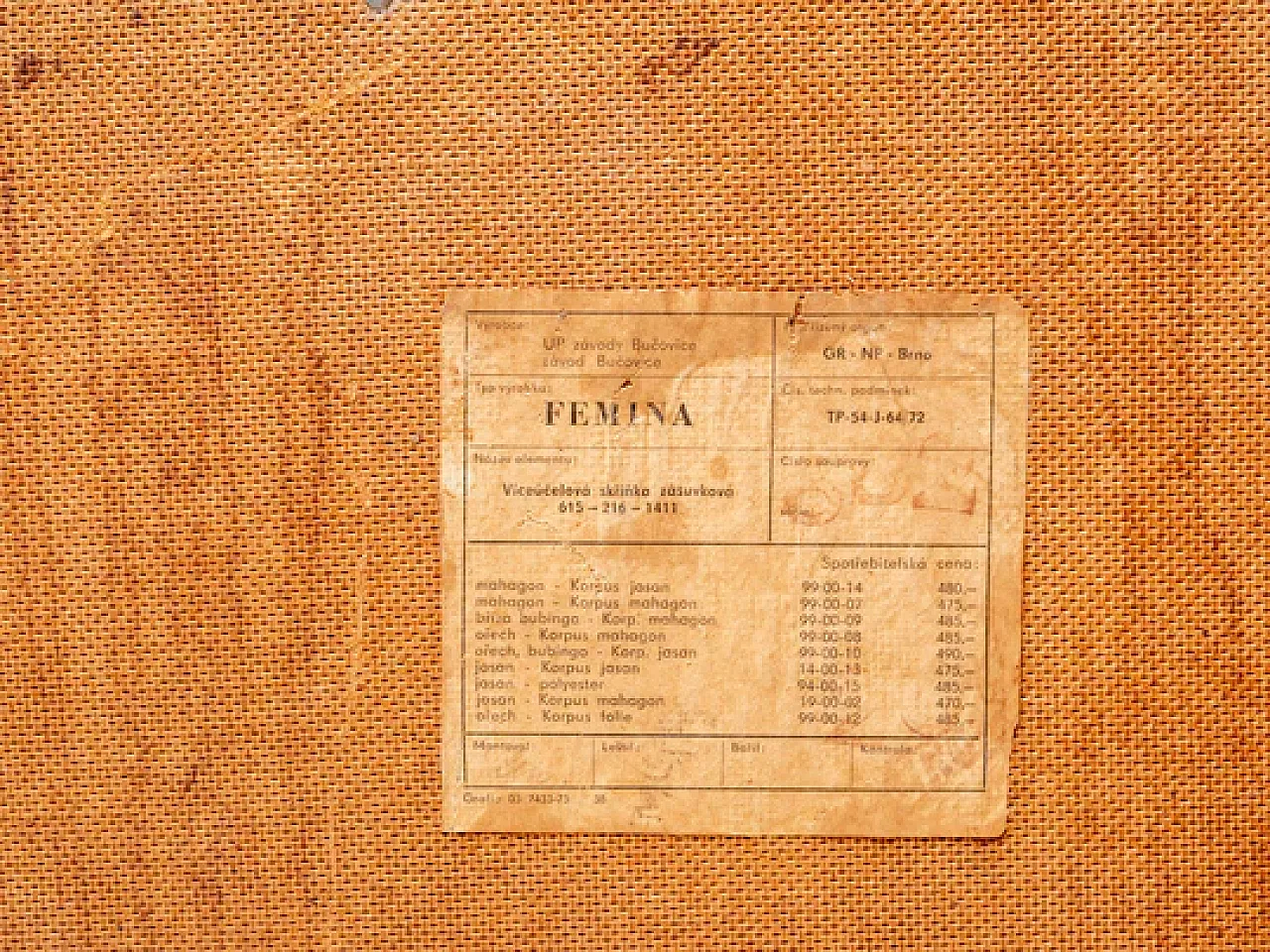 Coppia di comodini Mid-Century FEMINA, anni '60 4