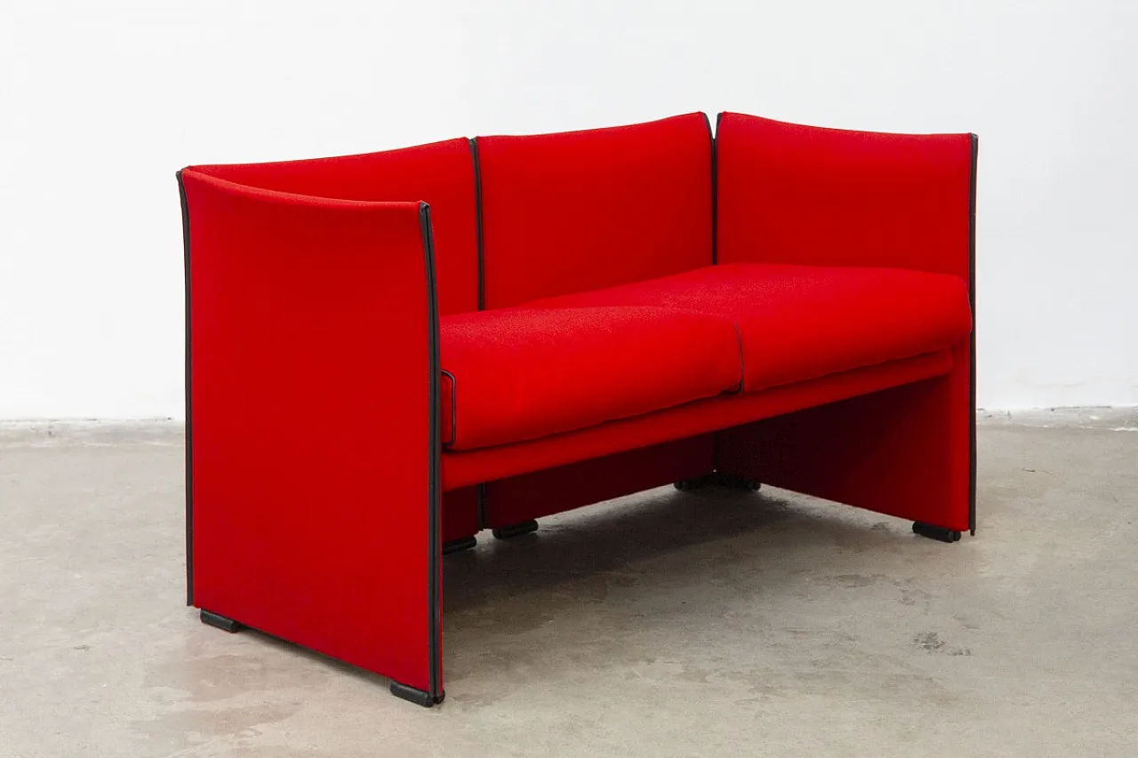 Divano a due posti 402 Wiskey di Mario Bellini per Cassina, anni '80 2