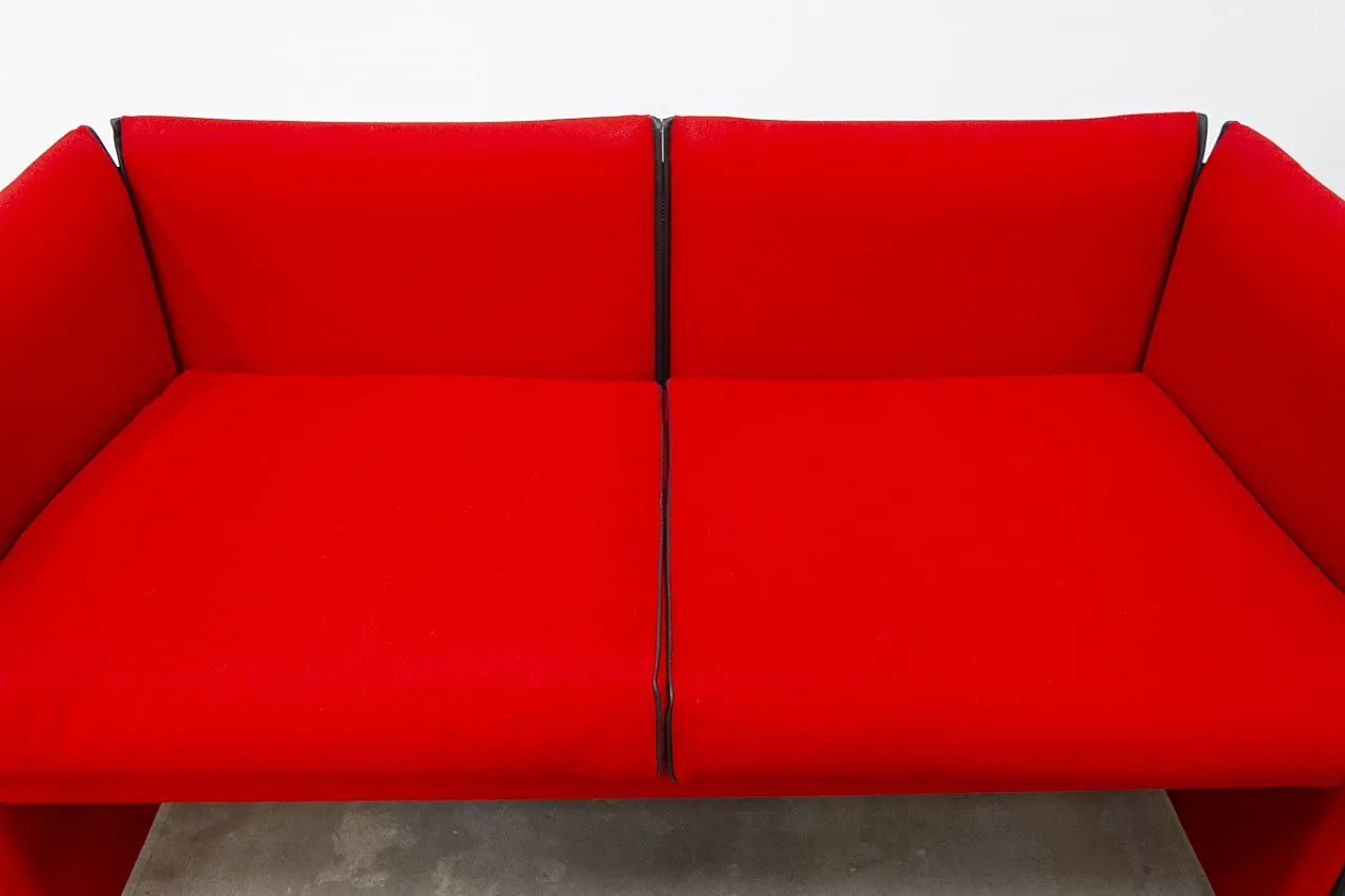 Divano a due posti 402 Wiskey di Mario Bellini per Cassina, anni '80 3