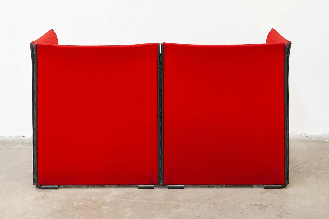 Divano a due posti 402 Wiskey di Mario Bellini per Cassina, anni '80 10