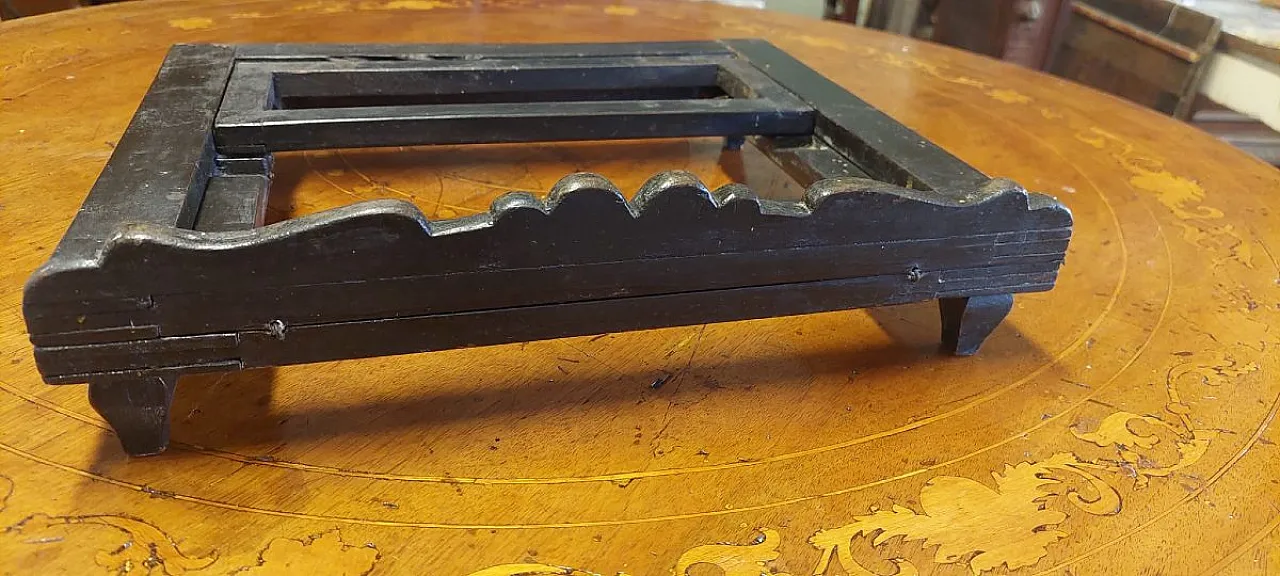 Dark-dyed wooden school lectern, 19th century 8