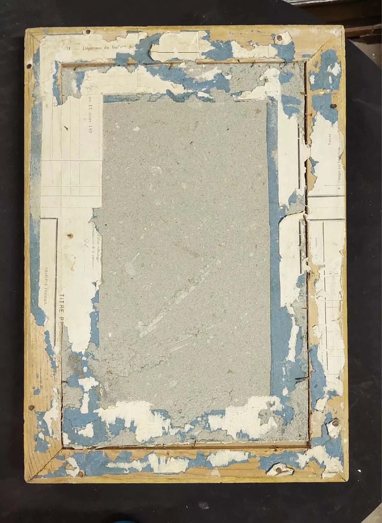 Pair of gilded wooden frames with hand-painted prayers, 19th century 11