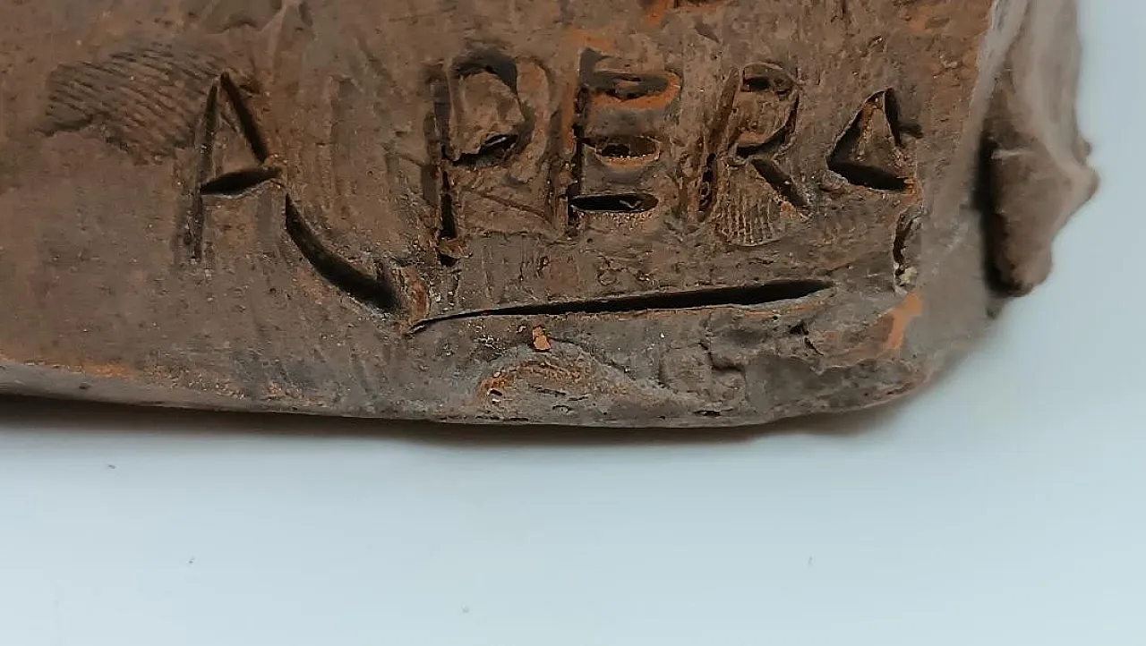 Scultura di maternità in terracotta di A. Pera, primo '900 7