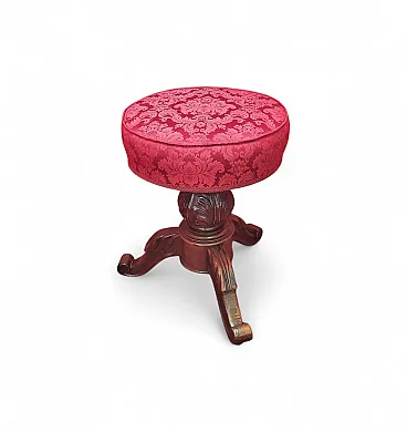 Sgabello da pianista in noce, '800