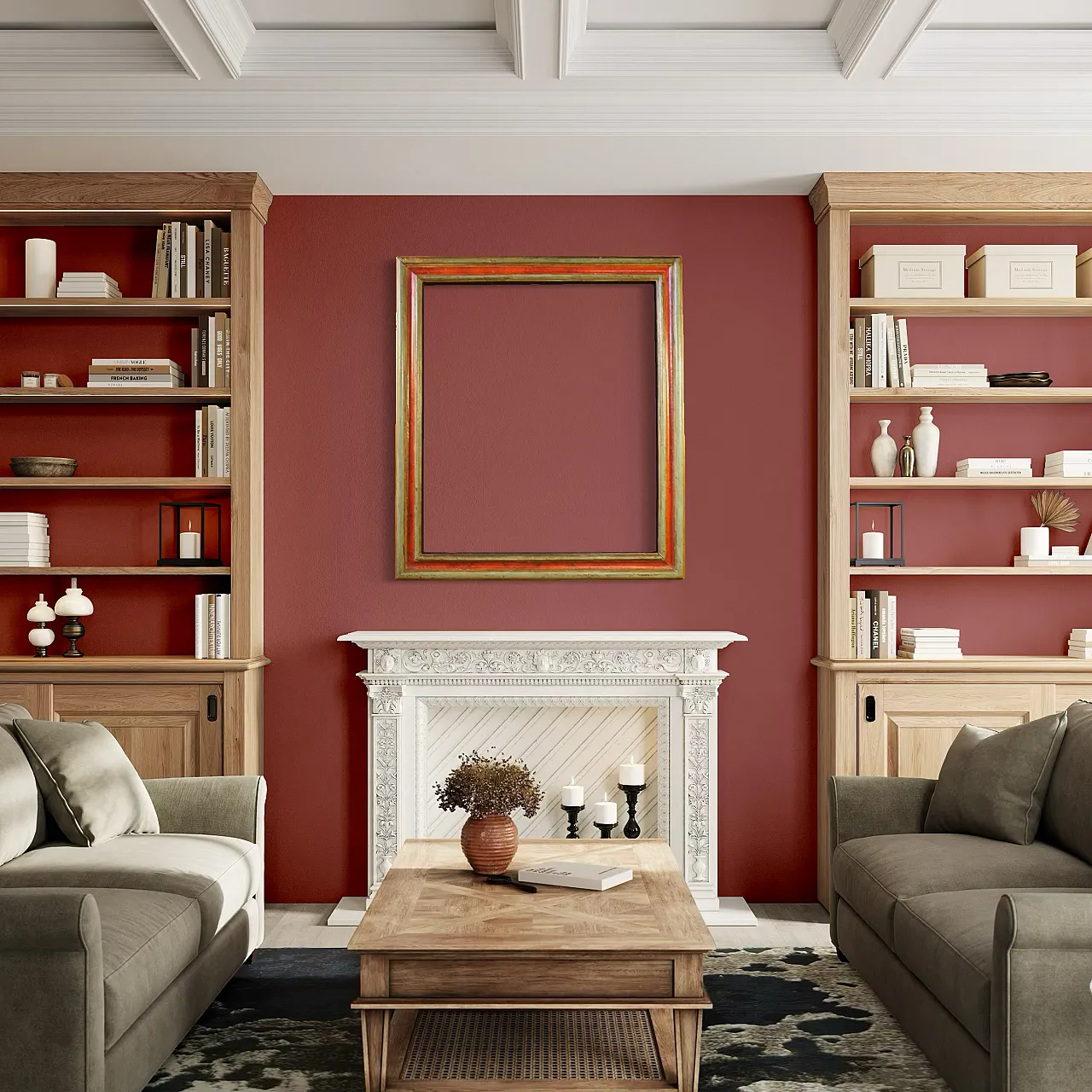 Lacquered and gilded antique Spanish frame, 18th century 8