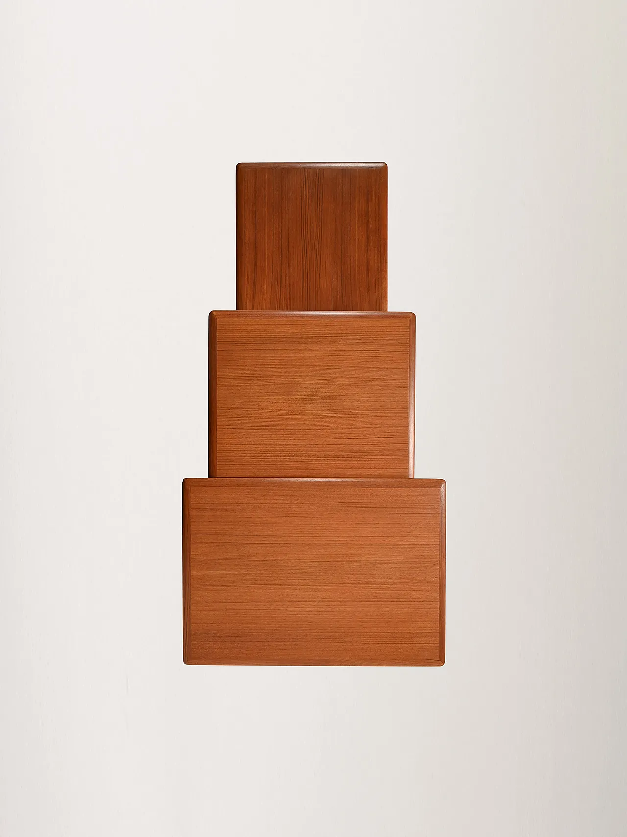 Tavolini ad incastro scandinavi in teak, metà '900 9