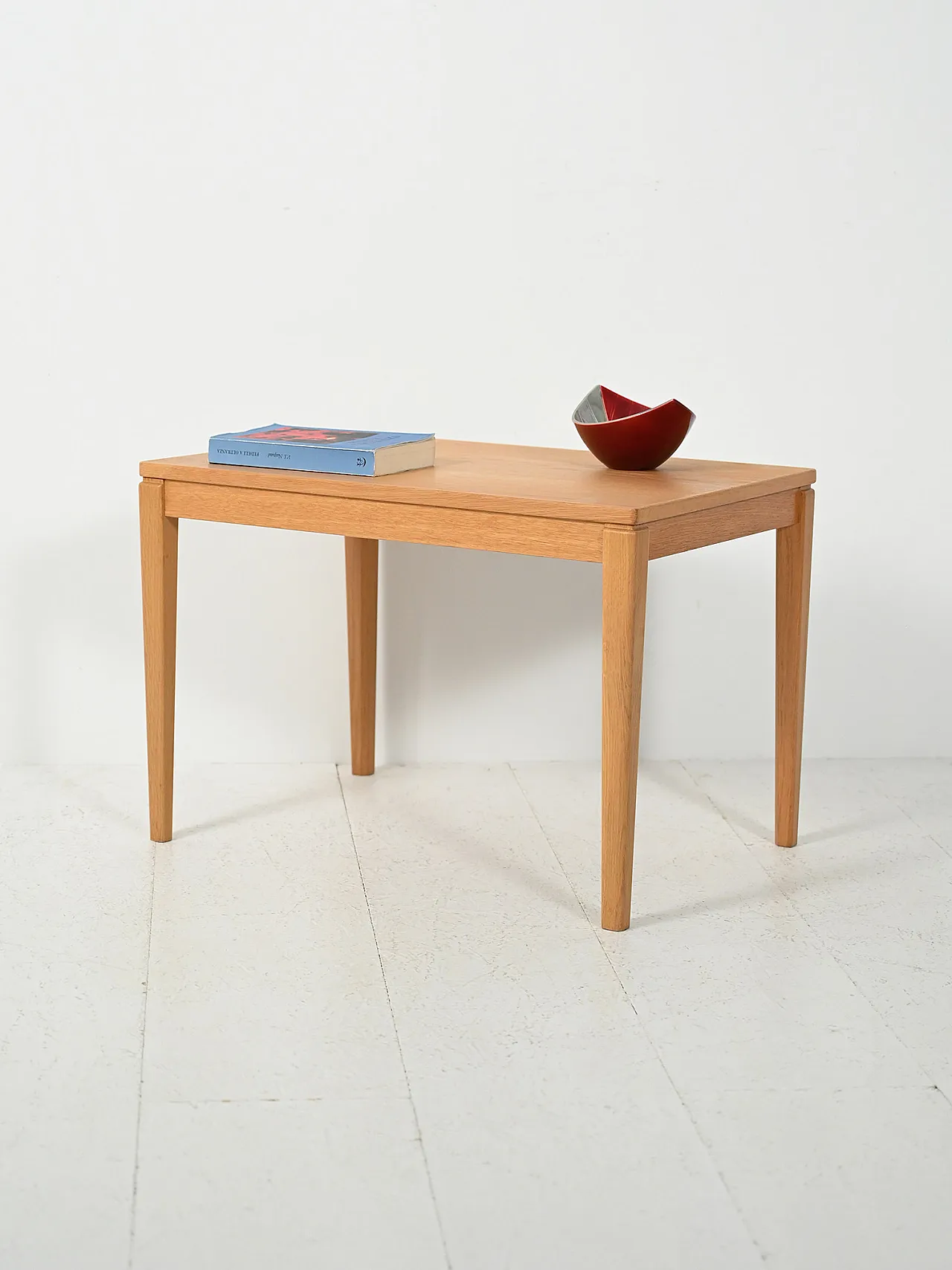 Coffee table scandinavo in faggio, anni '60 1