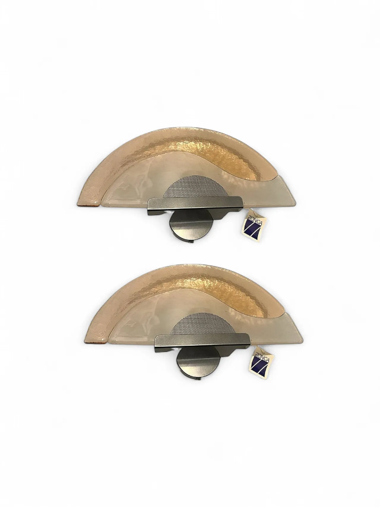 Pair of Pink Murano Glass Sconces from Zonca, 1980s 9