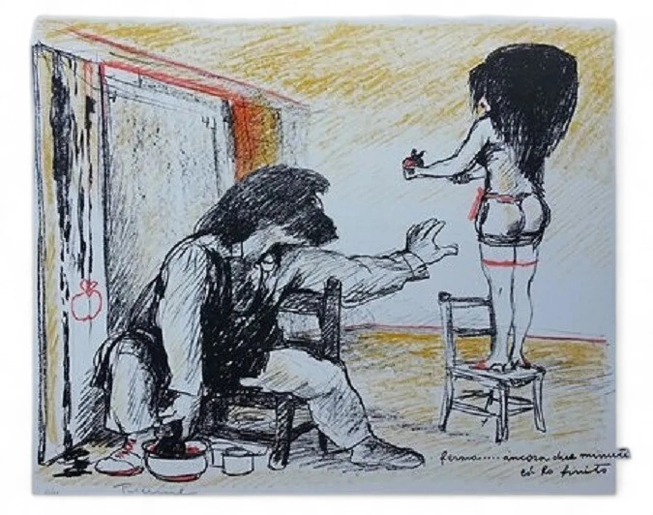 Salvatore Fiume, lithograph no. 88/99 on paper, 1990s 7