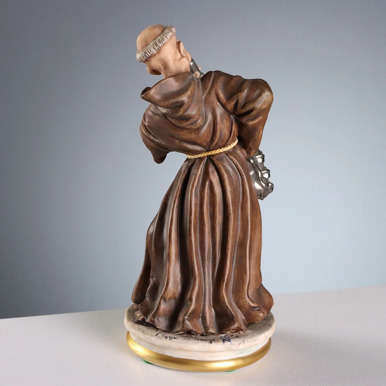 3 Ceramic figures depicting monks playing, 20th century 9