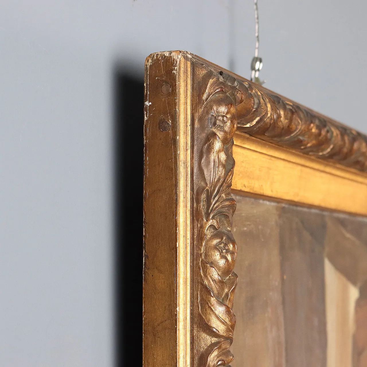 Paolo Baroni, olio su tela con cornice, primo '900 10