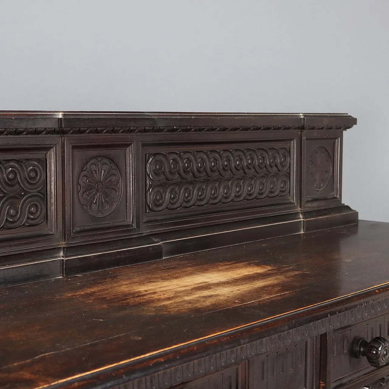 Credenza in noce ebanizzata, fine '800 4