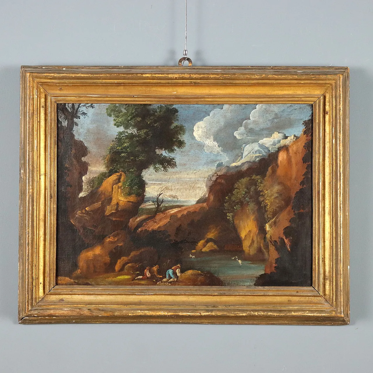 Olio su tela con cornice, '800 1