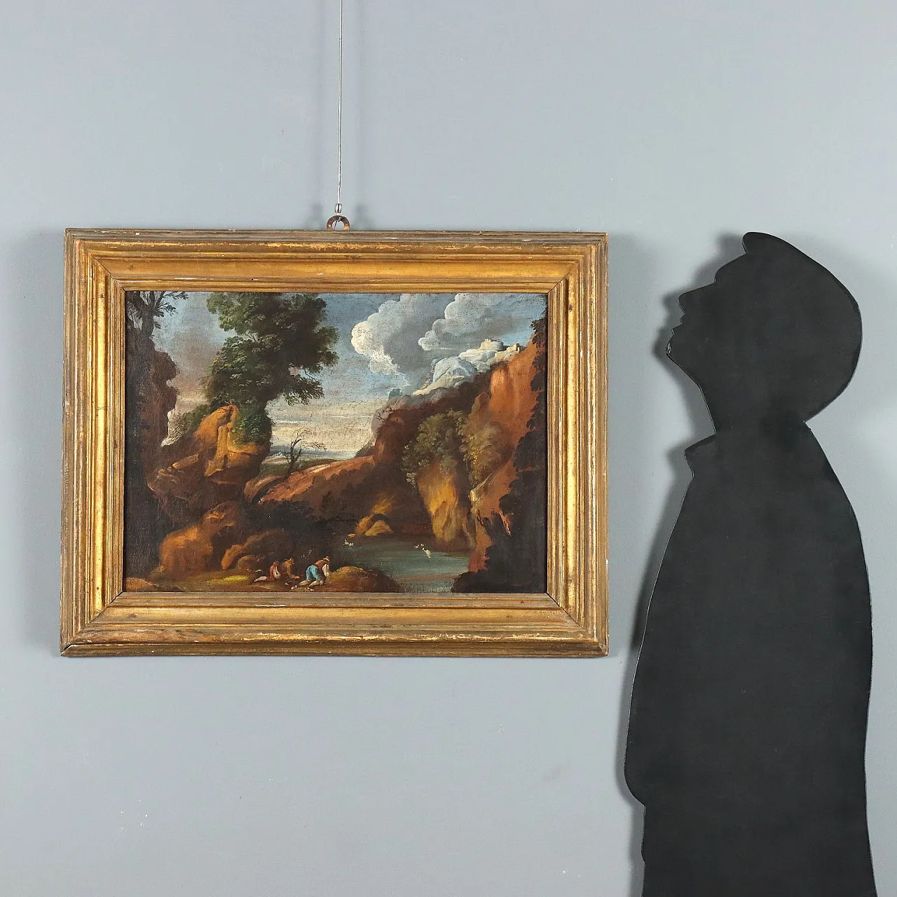 Olio su tela con cornice, '800 2