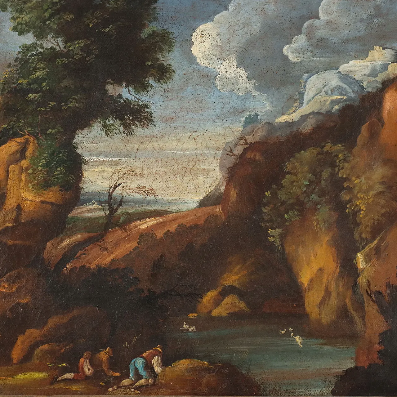 Olio su tela con cornice, '800 3