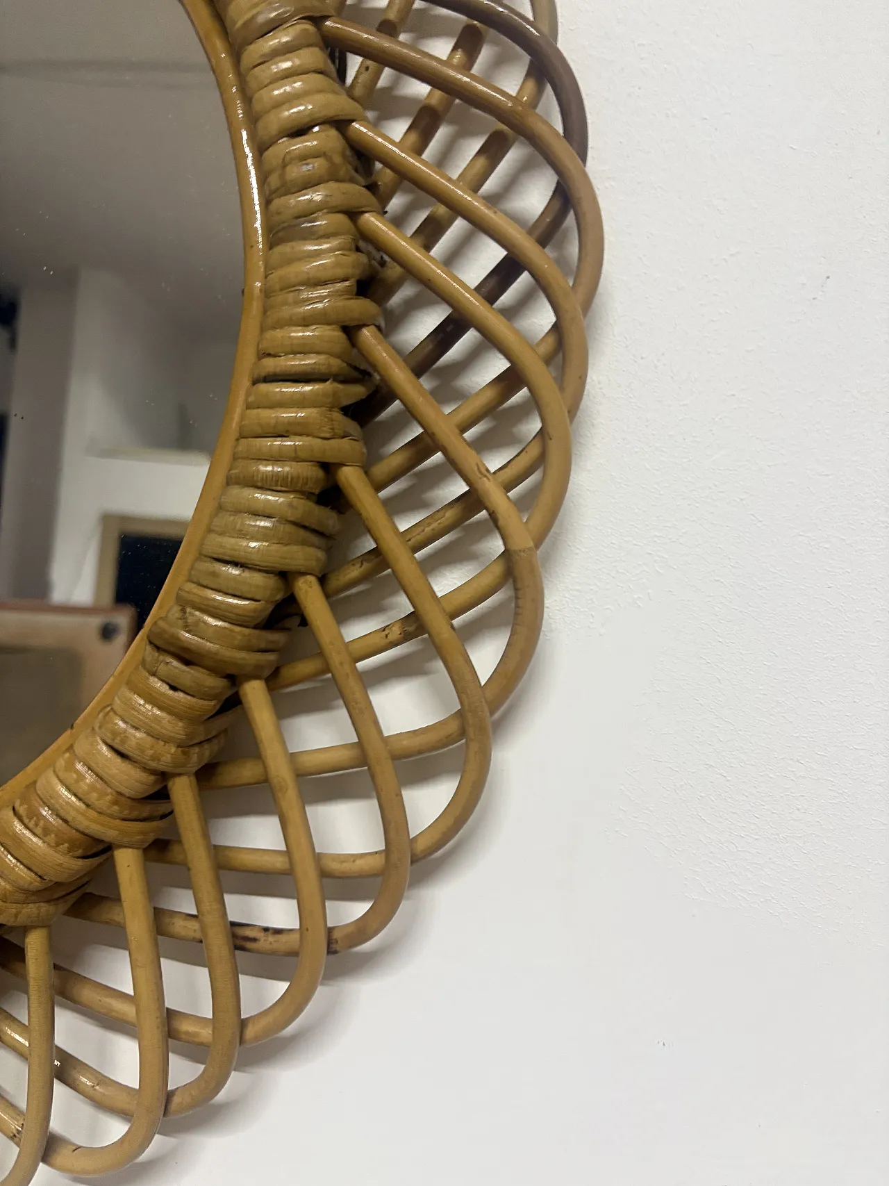 Specchio in vimini, anni '60 2