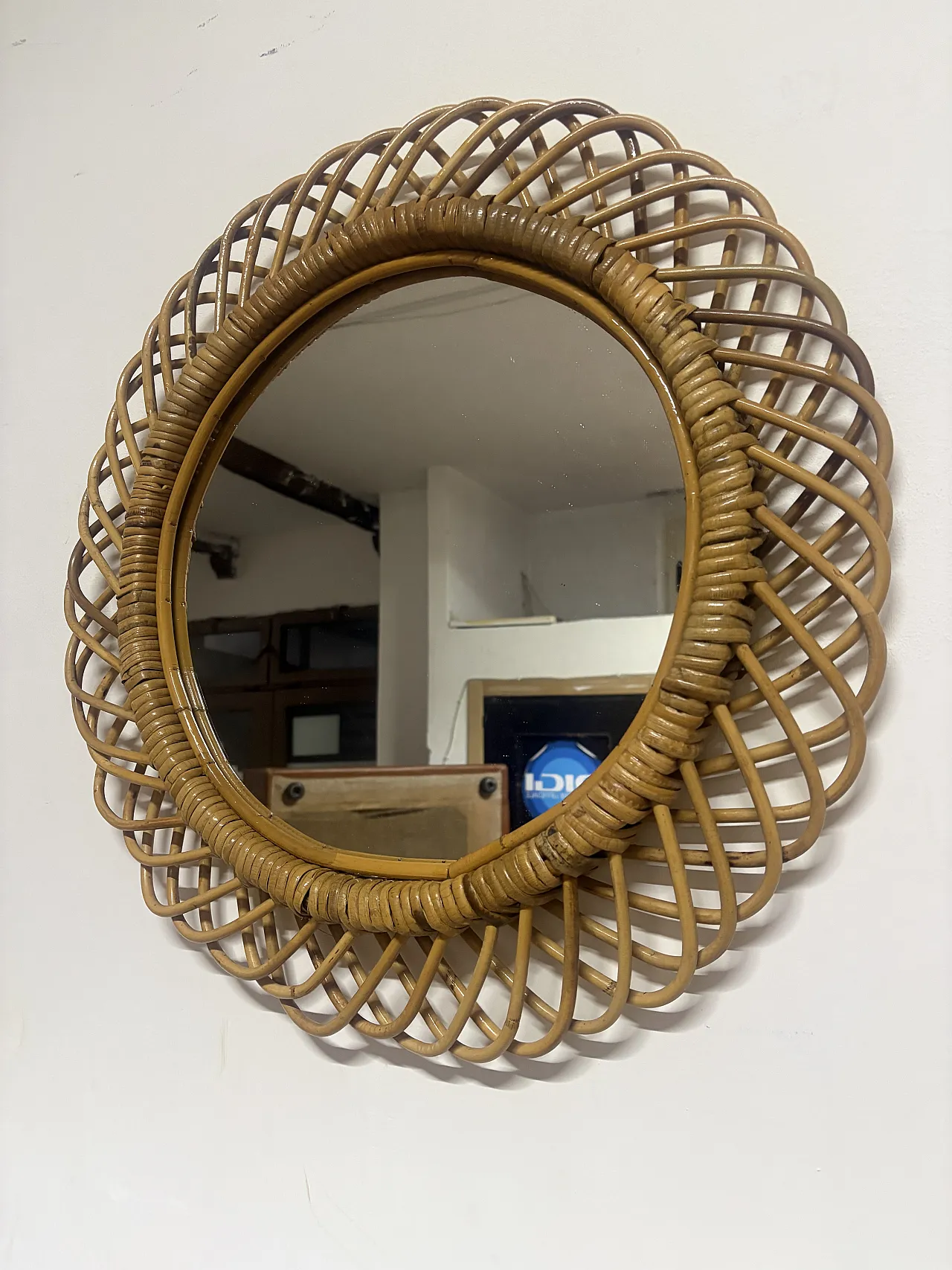 Specchio in vimini, anni '60 4