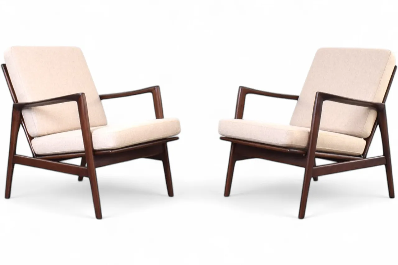 Pair of Mid-Century Stefan Lounge Chairs, 1960s 15
