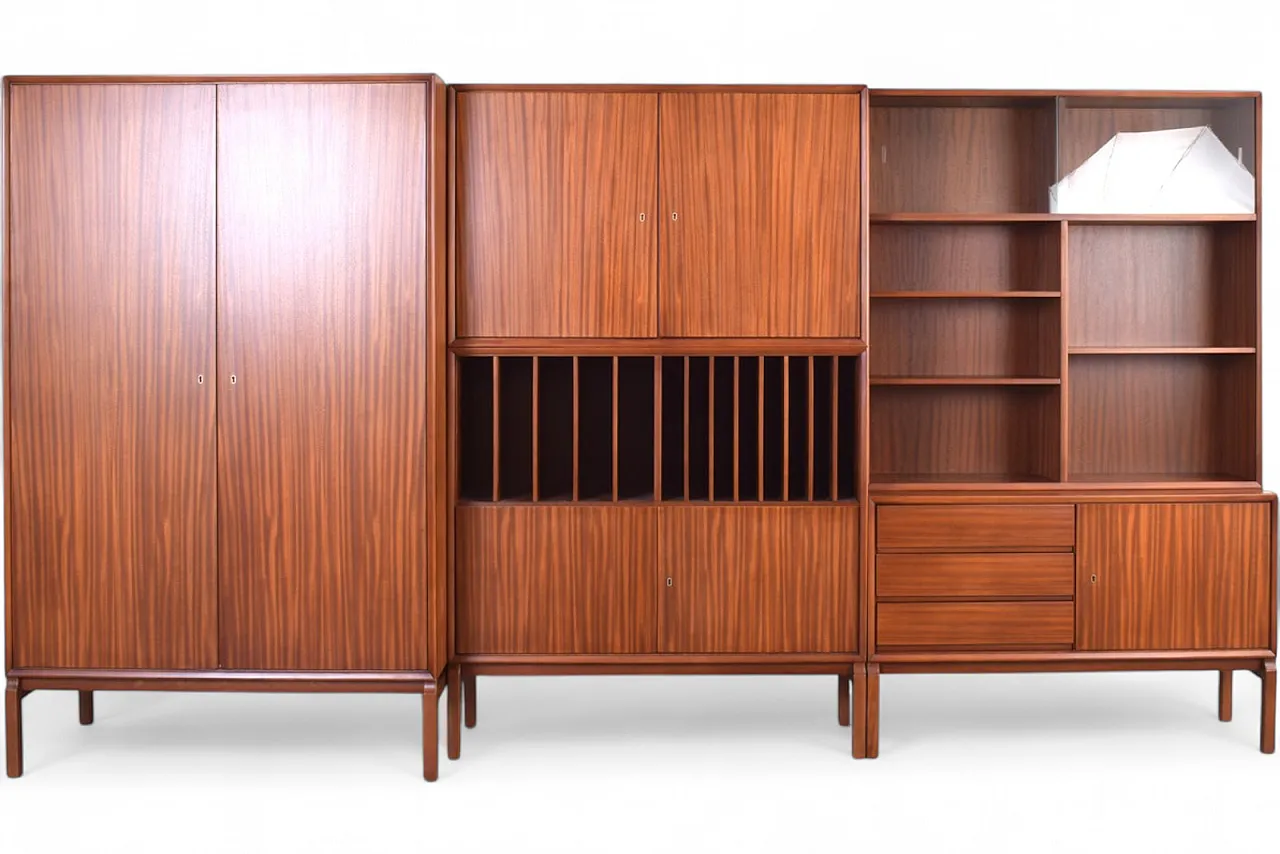 Mid-Century MTP Teak Wall Unit by M. Grabiński for IKEA, 70s 13