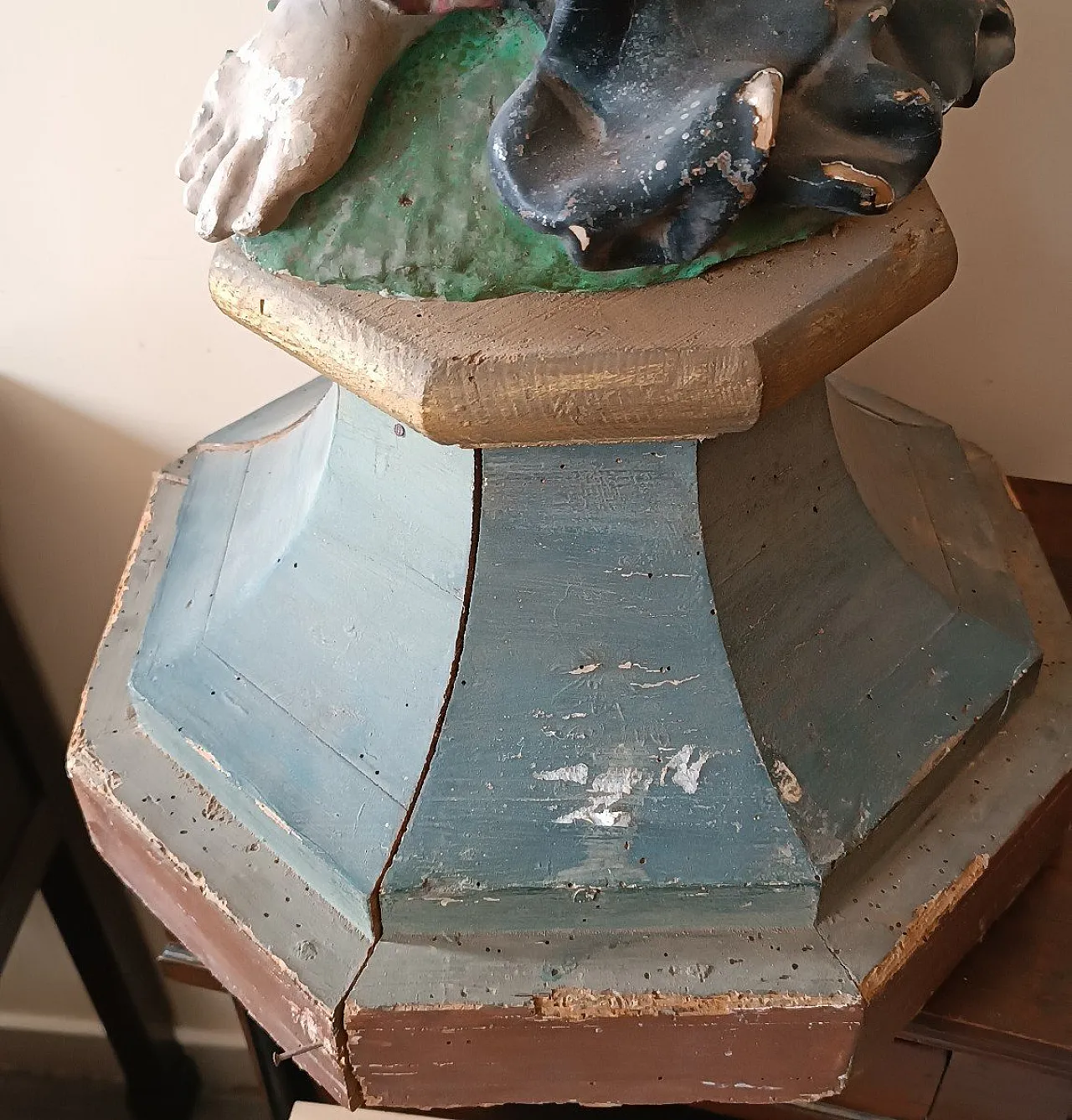 Scultura in legno policromo, '600 7