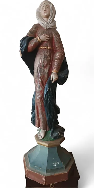 Scultura in legno policromo, '600