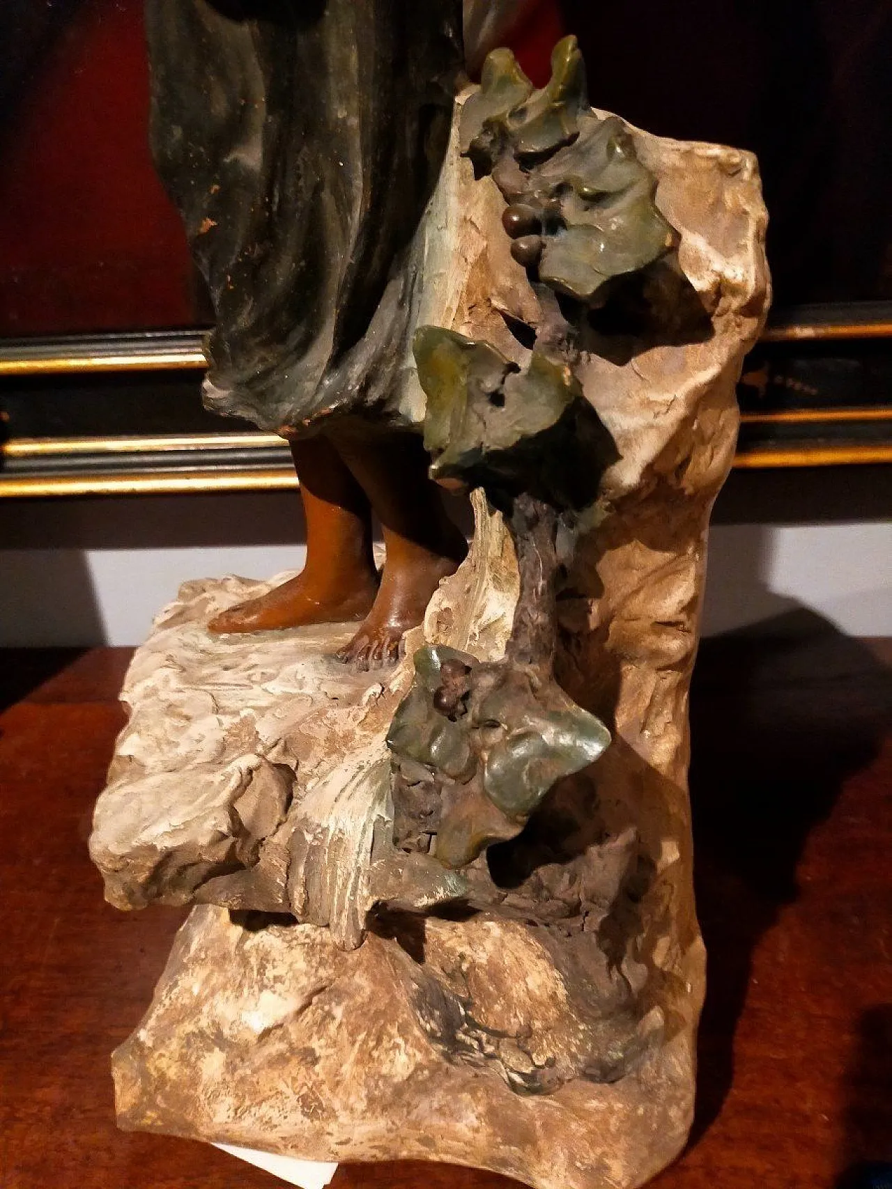 Odalisca di Enrico Lazar, scultura in terracotta, primo '900 7