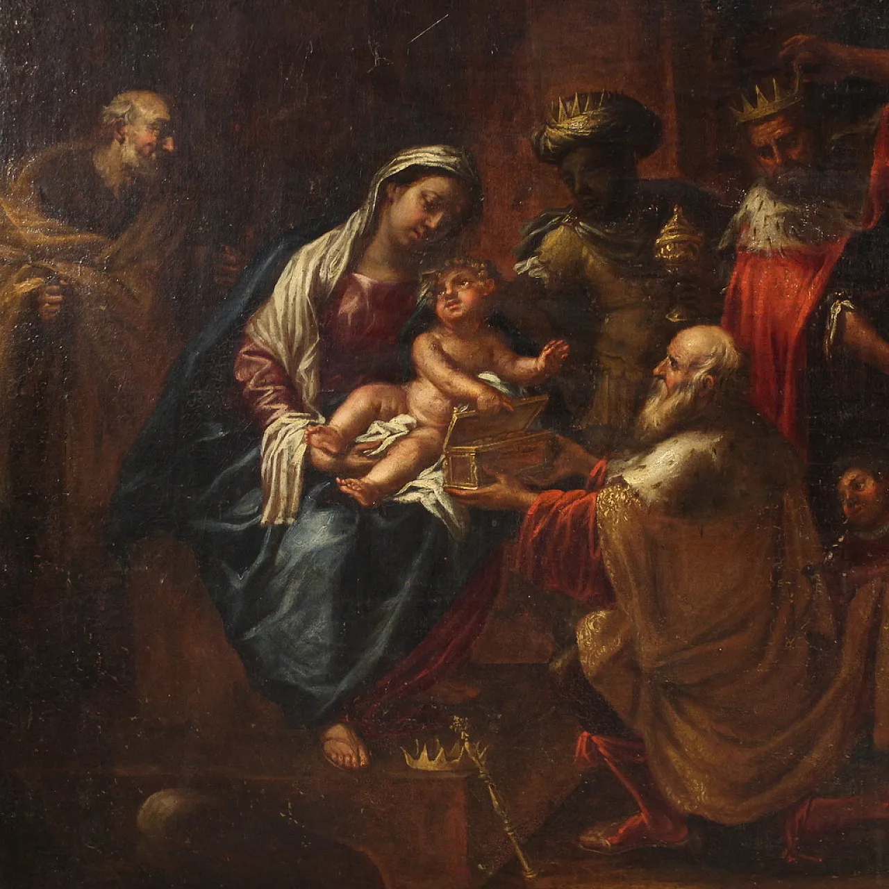 Religious painting Adoration of the Magi, 17th century 2
