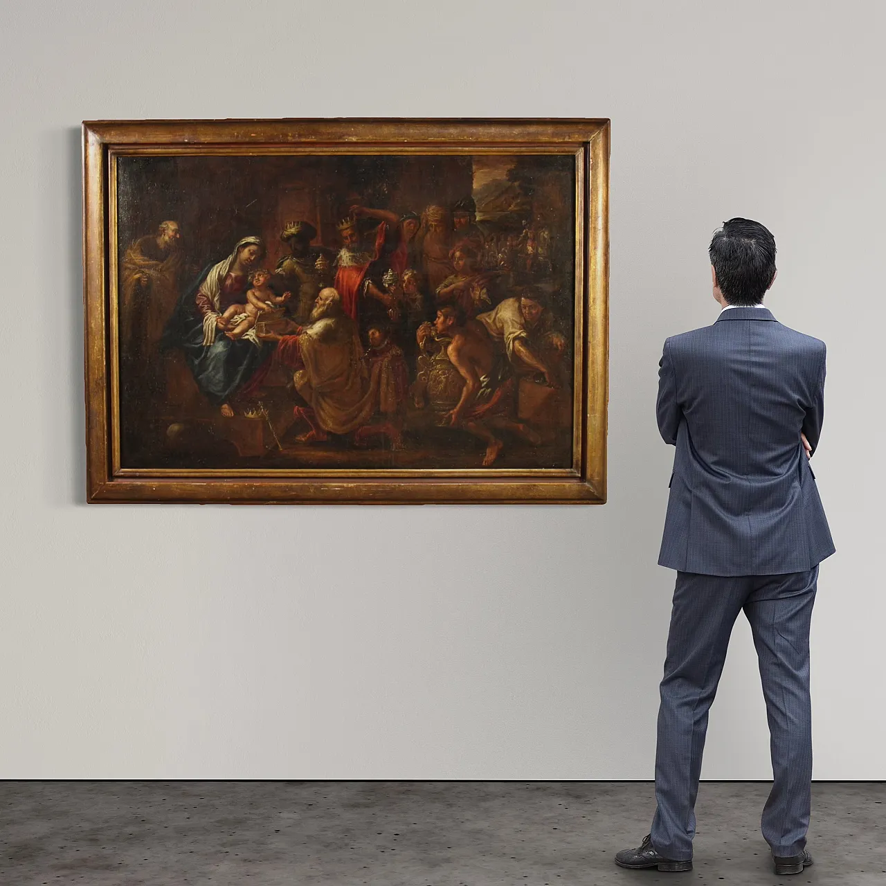 Religious painting Adoration of the Magi, 17th century 3