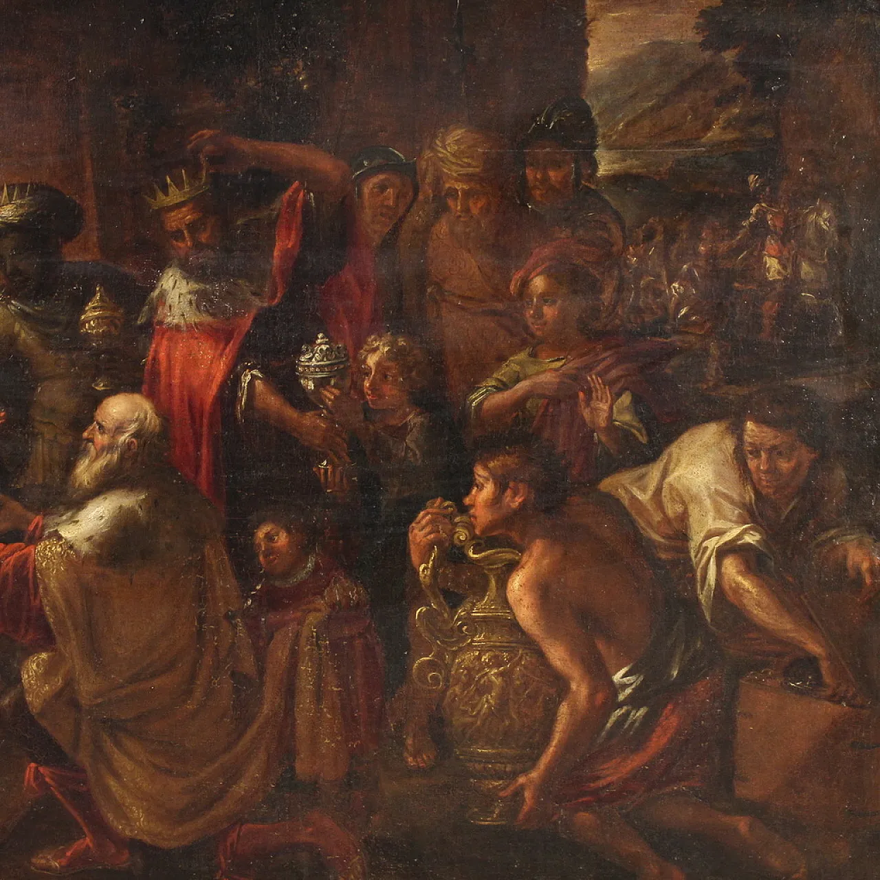 Religious painting Adoration of the Magi, 17th century 4