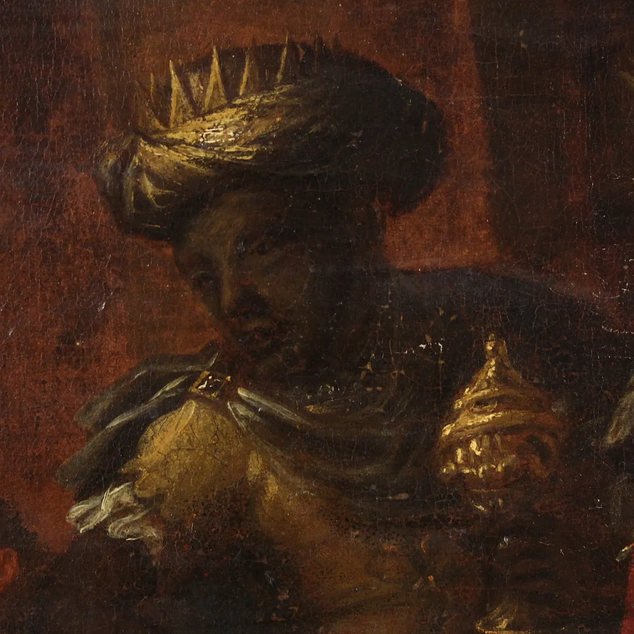 Religious painting Adoration of the Magi, 17th century 14