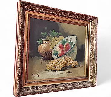Still Life with Grapes, oil on canvas, 19th century