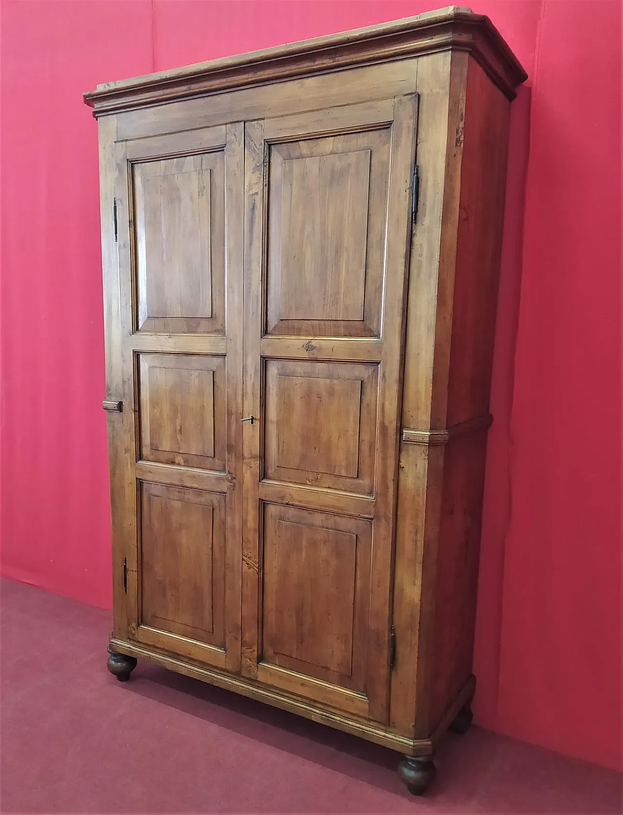 Two-door poplar cabinet, 19th century 10