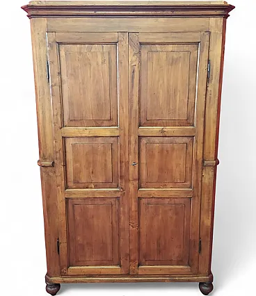 Two-door poplar cabinet, 19th century