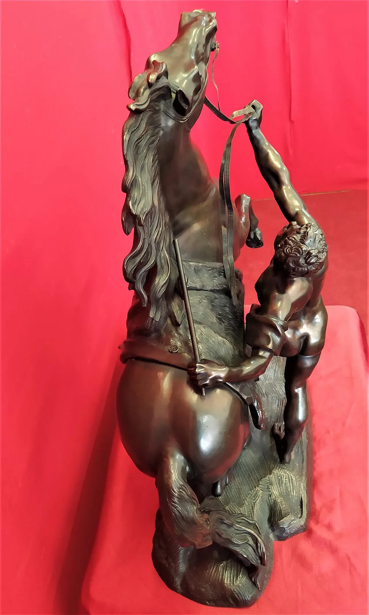 Bronze horse by Coustou, 19th century 3