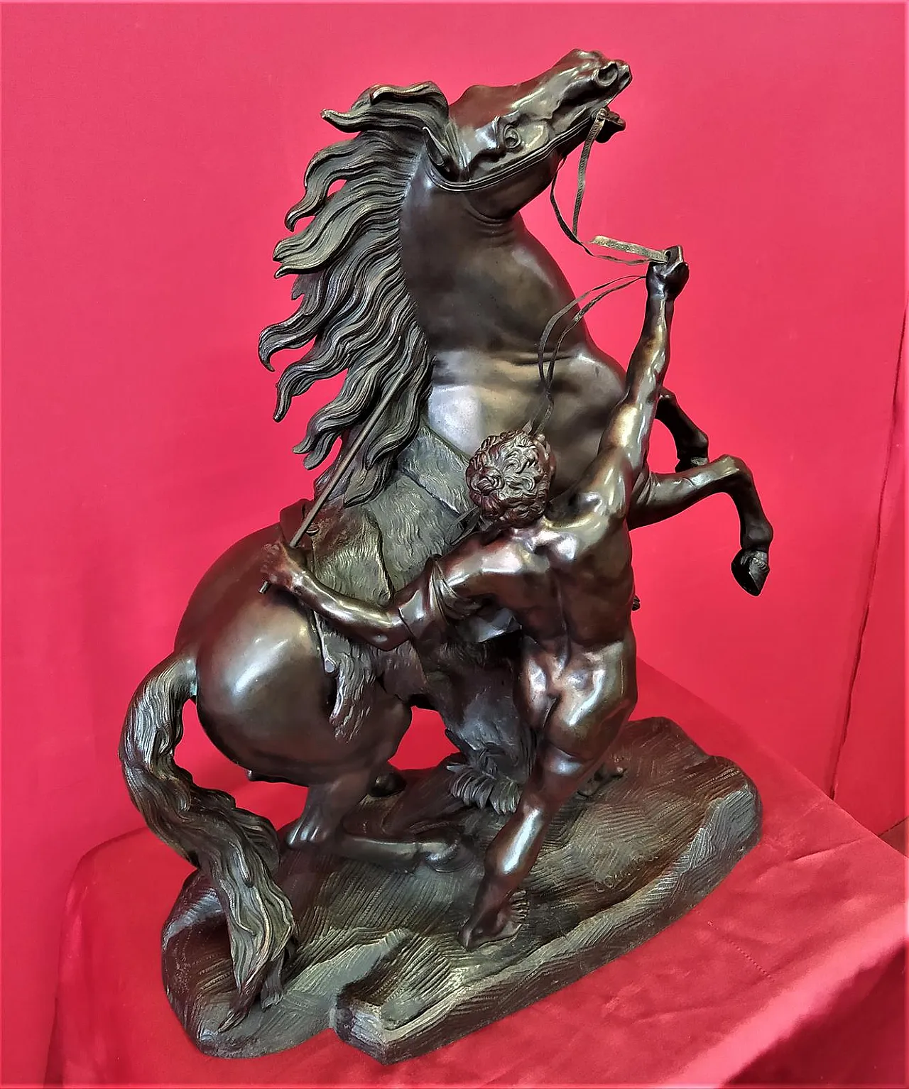 Bronze horse by Coustou, 19th century 6