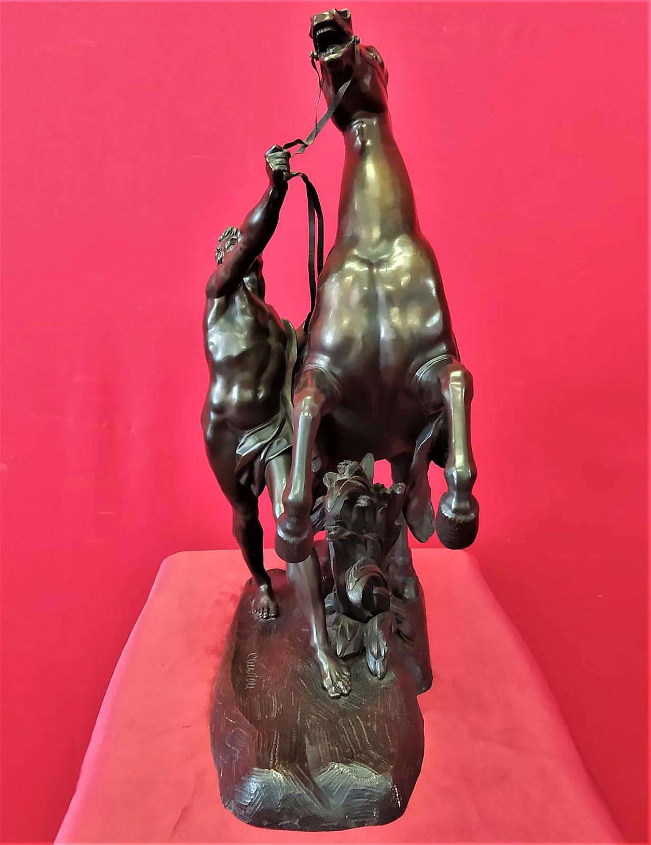 Bronze horse by Coustou, 19th century 8