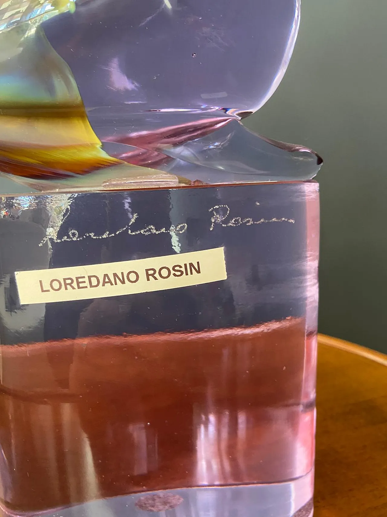 Loredano Rosin, Scultura figurativa in vetro di Murano, anni '90 6