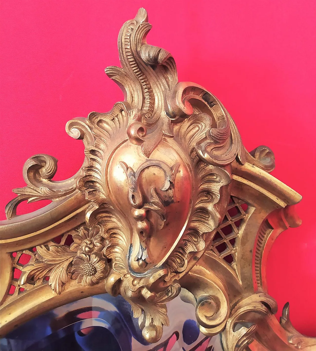 Specchiera in bronzo dorato, '800 2