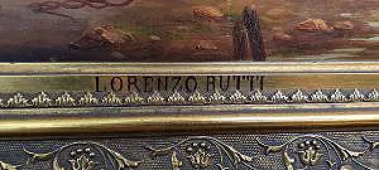 Marina with Fishermen and Boats by L.Butti, oil on canvas,19th century 7