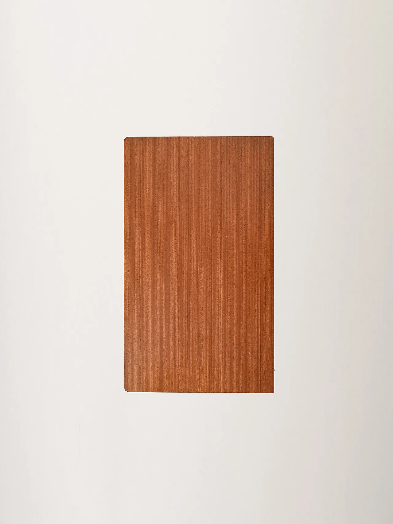 Scandinavian bedside table in mahogany and iron from IKEA, “Rolf” model 9