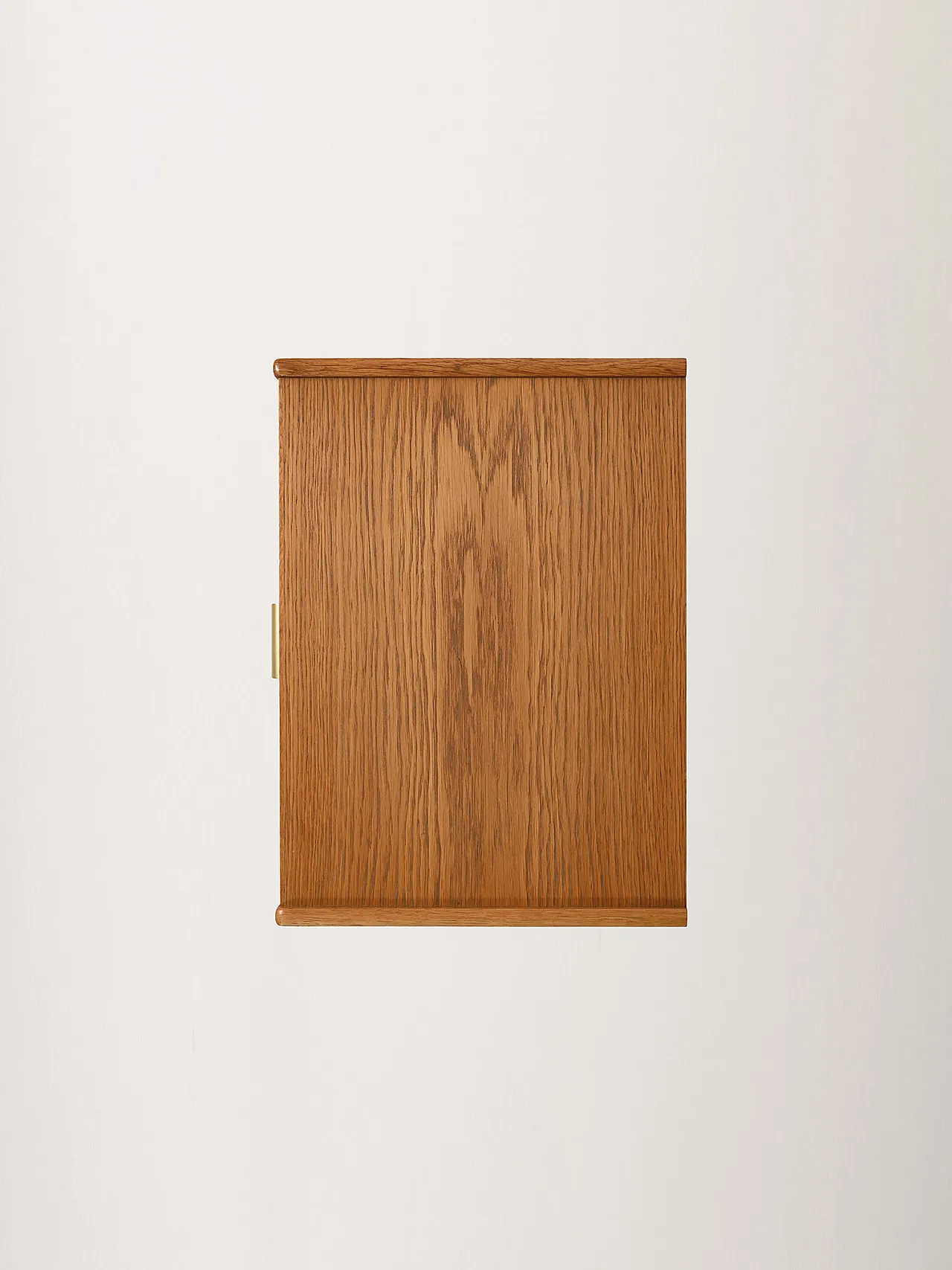 Scandinavian bedside table with brass handle, mid-20th century 8