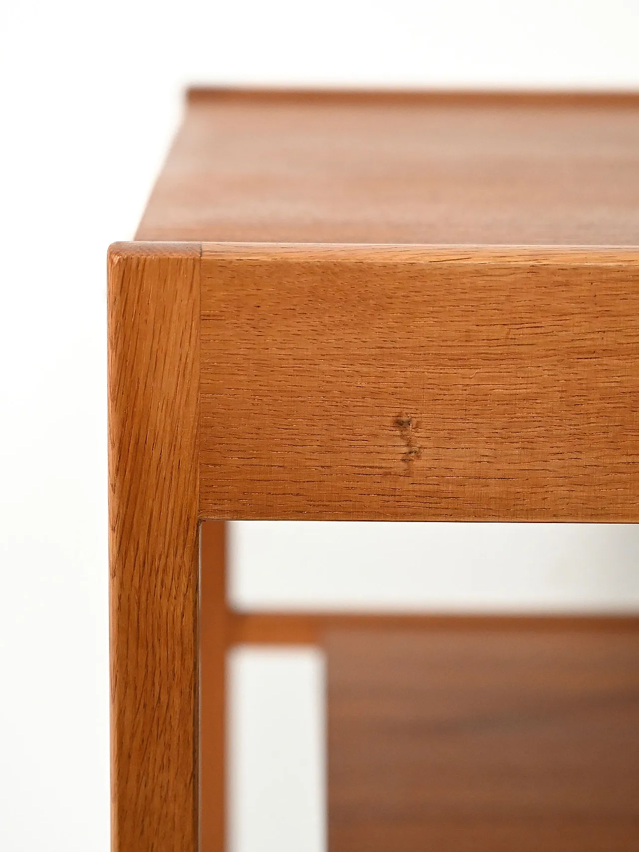 Pair of bedside tables with drawer and magazine rack, 20th century 8