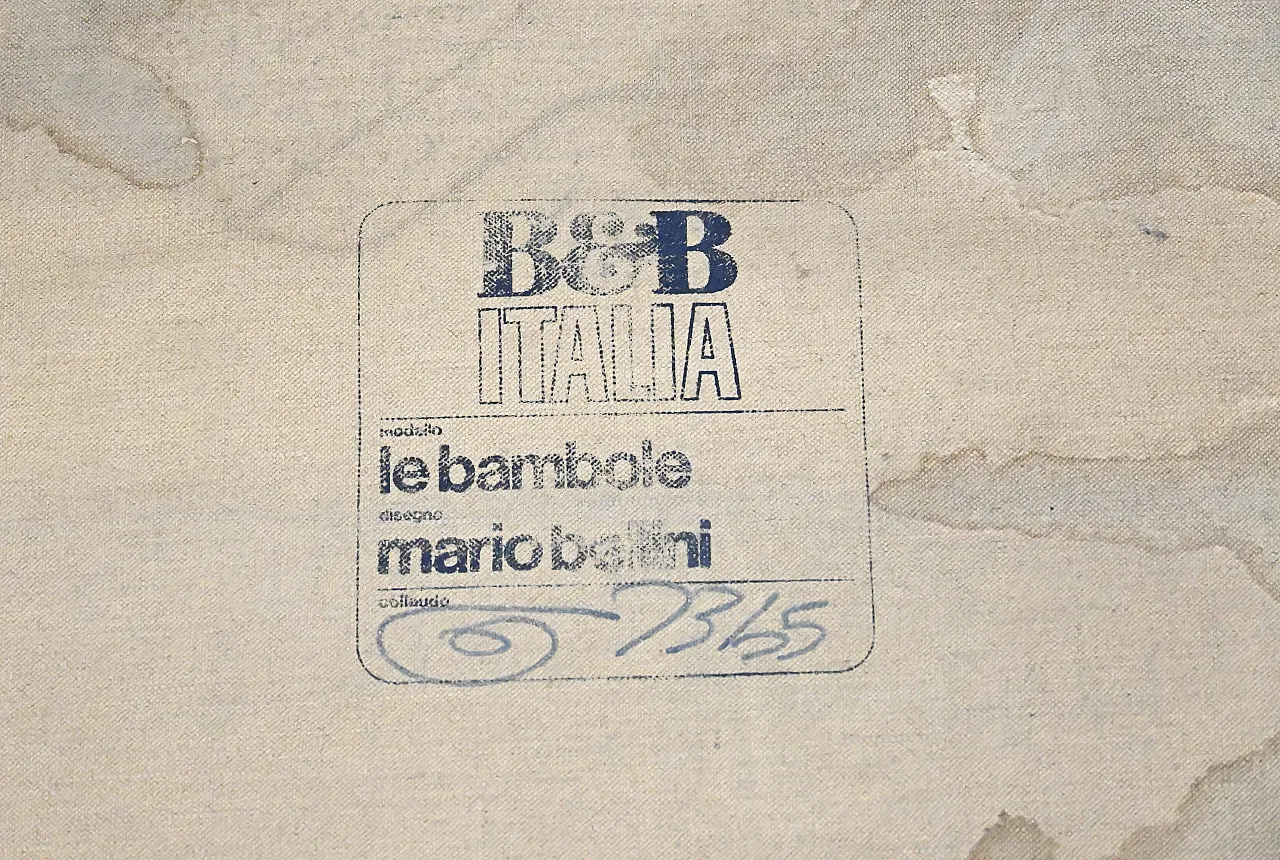 Divano componibile "Le Bambole" di Mario Bellini per B&B Italia, anni '70 8